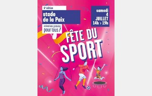 RETROUVEZ-NOUS À LA FÊTE DU SPORT ! 🏐