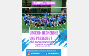 URGENT - RECRUTEMENT PASSEUSE SF2
