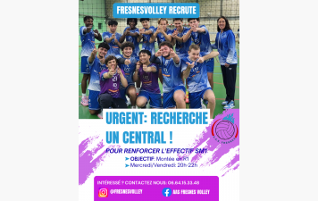URGENT - RECRUTEMENT CENTRAL SM1